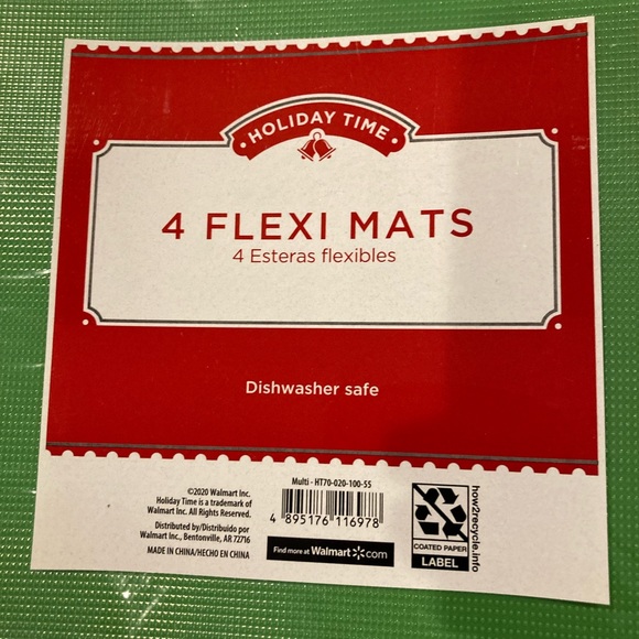 Holiday Time Flexi Mats set of 4 - Picture 3 of 4